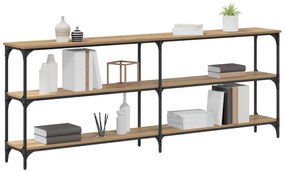 vidaXL Τραπέζι Κονσόλας Ξύλο Δρυός 200x29x75 εκ. Σχεδιασμένο Ξύλο