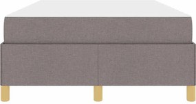 vidaXL Σκελετός Κρεβατιού Taupe 120 x 190 cm ύφασμα