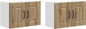 vidaXL Πάνελ πλυντηρίου πιάτων Kalmar 2 pcs Artisan Oak