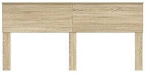vidaXL Κεφαλάρι με κεφαλάρι Δρύς Sonoma 180 cm Επεξεργασμένο ξύλο