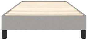 Πλαίσιο Κρεβατιού Boxspring Ανοιχτό Γκρι 90x190 εκ. Υφασμάτινο - Γκρι