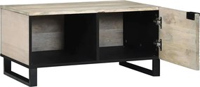 vidaXL Τραπεζάκι σαλονιού Λευκό 80 x 50 x 40 cm Επεξεργασμένο Ξύλο