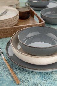 Dinner Set (16 Pieces) MOD16YS730K57B Anthracite
Cream