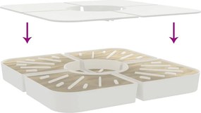 vidaXL 4 τεμαχίων σετ βάσης ομπρέλας για ομπρέλα με σταυρό 100 kg PP