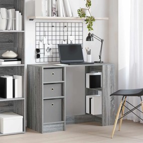 vidaXL Γραφείο Γκρίζο Σονομα 100 x 40 x 75 cm Επεξεργασμένο ξύλο