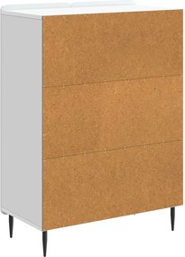 vidaXL Πλαϊνό γραφείο Λευκό 66 x 34,5 x 92 εκ. Επεξεργασμένο Ξύλο