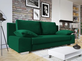 Καναπές κρεβάτι Comfivo 145, Αριθμός θέσεων: 2, Αποθηκευτικός χώρος, 77x200x87cm, Πόδια: Πλαστική ύλη, Μέταλλο | Epipla1.gr