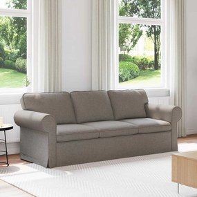 vidaXL Καναπές Taupe 215 x 82 x 80 εκ ύφασμα