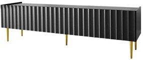 Έπιπλο Τηλεόρασης Arcos Plus 162525479 180x40x51cm Black-Gold