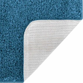 vidaXL Αντιολισθητικό μαξιλάρι μπάνιου Μπλε 50 x 80 cm PP