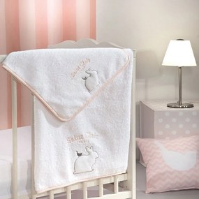 Πετσέτες Βρεφικές Lapin (Σετ 2τμχ) Pink Saint Clair Towels Set 65x120cm 100% Cotton