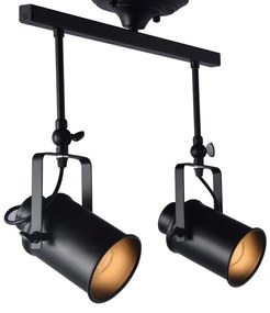 Διπλό φωτιστικό οροφής Nash-Μαύρο