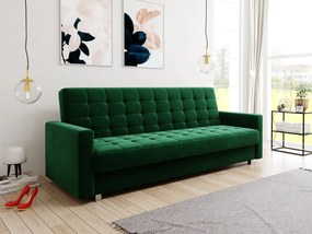 Καναπές κρεβάτι Decatur 105, Αριθμός θέσεων: 3, Αποθηκευτικός χώρος, 95x216x90cm, Πόδια: Μέταλλο | Epipla1.gr