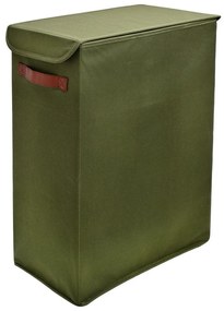 Καλάθι Απλύτων Πολυεστέρα Olive Series Λαδί 38x21x55cm - Estia