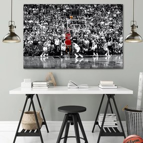 Πίνακας σε καμβά Jordan &#39;The Last Shot&#39;  KNV1100 65cm x 95cm