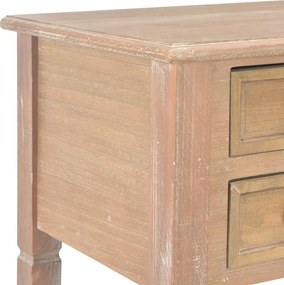 280072 vidaXL Writing Desk Brown 109,5x45x77,5 cm Wood