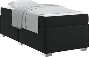 vidaXL Σκελετός Κρεβατιού με στρώμα Μαύρο 80 x 200 cm ύφασμα