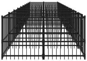 Κλουβί Σκύλου Εξωτερικού Χώρου 18,77 μ² από Ατσάλι - Μαύρο