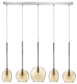 Φωτιστικό Οροφής - Ράγα 01156-12BR G9 LED 100cm Amber Luma