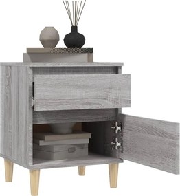 vidaXL Κομοδίνα 2 Τεμ. Γκρι Sonoma 40x35x50 εκ.
