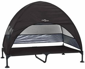 vidaXL Ανασηκωμένο Κρεβάτι Σκύλου Μαύρο 127 x 81 x 108 εκ.