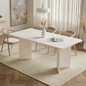 Τραπέζι Τραπεζαρίας Ξύλο Λευκό FLIRE 180x90x75