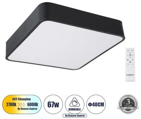 Πλαφονιέρα Οροφής Μαύρο KAMALA 61206-S Globostar-61206-1-Μαύρο 61206-1