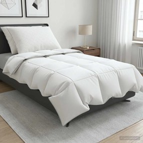 vidaXL Σετ πάπλωμα 90% χήνας FULDA 3 τμχ. 155 x 220 cm Καλοκαίρι Λευκό