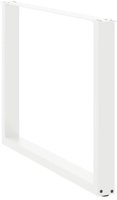 vidaXL Πόδια Τραπεζαρίας σε Σχήμα U 2 τεμ. Λευκά 100x(72-73) εκ. Ατσάλι