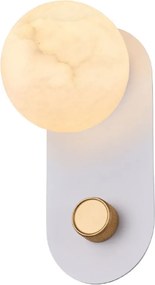 Απλίκα Τοίχου LED Aca Dimmable Marbella CNW11MWDIM Sand White/Gold