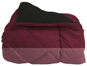 Amo la Casa Πάπλωμα King Size 260x250 Microsatin Printed - Kenneth Μπορντώ/Μαύρο