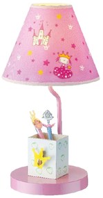 Φωτιστικό Επιτραπέζιο Princess MT120241 Pink Metal, Fabric