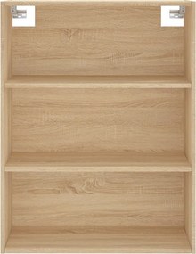 vidaXL Ντουλάπι Sonoma δρυς 69,5 x 34 x 180 εκ. από Επεξεργασμένο Ξύλο