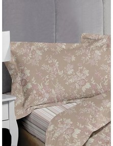 Σετ Σεντόνια Satin εμπριμέ Clarissa Pink King Size (270x280)