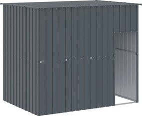vidaXL Σπιτάκι Σκύλου με Οροφή Ανθρακί 214x153x181 εκ. Γαλβαν. Χάλυβας