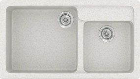 Sanitec Classic 317 (90×51) - Γρανιτένιος νεροχύτης - Metallic ICE