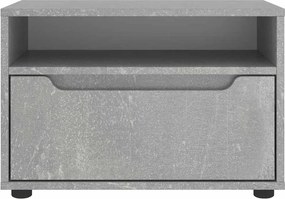 vidaXL ντουλάπι τηλεόρασης VISNES Γκρι μπετόν 60x40x38 cm
