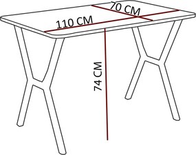 Extendable Dining Table &amp; Chairs Set (5 Pieces) Elma - Burgundy, Walnut Burgundy
Walnut