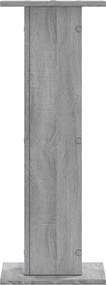 vidaXL Βάσεις Φυτών 2 Τεμ. Γκρι Sonoma 30x30x80 εκ. Επεξεργασμένο Ξύλο