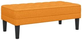 vidaXL Παγκάκι Σκούρο Κίτρινο 113x57x39 εκ. Υφάσμα