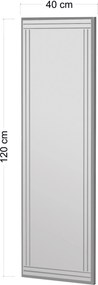 Καθρέπτης Τοίχου Λευκό BUHEM 40x2,2x120