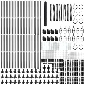 vidaXL Στύλος Περιφράξεων Γκρι 100 x 1,5 m (36 mm πλέγμα)