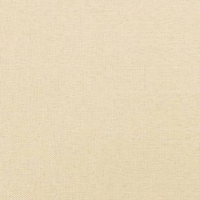 vidaXL Υποπόδιο Κρεμ 60x60x36 εκ. Υφασμάτινο