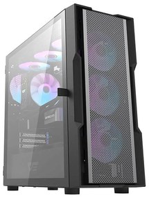 Darkflash DK431 Mesh  θήκη υπολογιστή (μαύρη) + 4 ανεμιστήρες ARGB