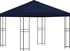 vidaXL Κιόσκι 3 x 3 m Μπλε Πολυεστέρας και Χάλυβας 190 gsm