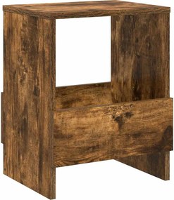 vidaXL Ράφι Περιοδικών Καπνιστό Δρύς 35 x 30 x 45 εκ.