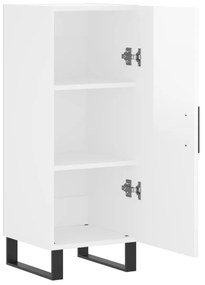 vidaXL Ντουλάπι Γυαλιστερό Λευκό 34,5x34x90 εκ. Επεξεργασμένο Ξύλο
