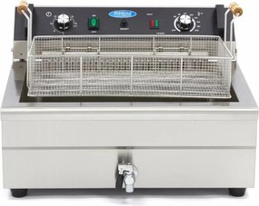 Deep Fryer - 20L - 1 Basket - with Drain Tap