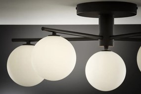 Φωτιστικό Οροφής Prato Φ66cm Μαύρο με Λευκό