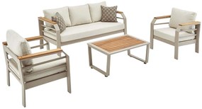 Σαλόνι Κήπου Assento (Σετ 4Τμχ) 561CLR1143 Beige 5 Θέσεων